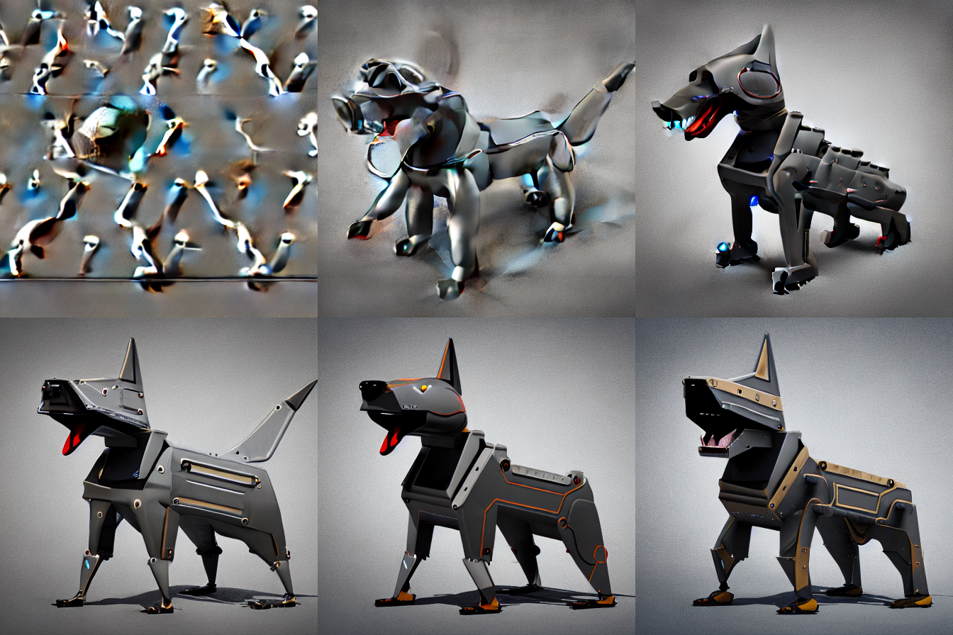 An example of how different DDIM settings affect the output